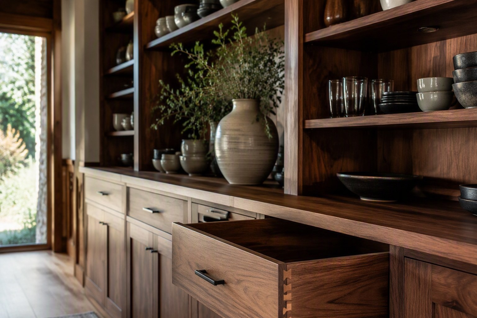 Custom built-in cabinetry installed in a Richland WA home