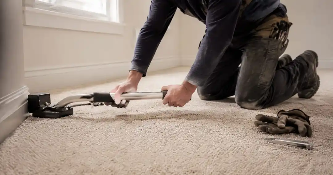 Tony of Tony's Carpet & Remodeling at work on a Tri-Cities WA remodeling job